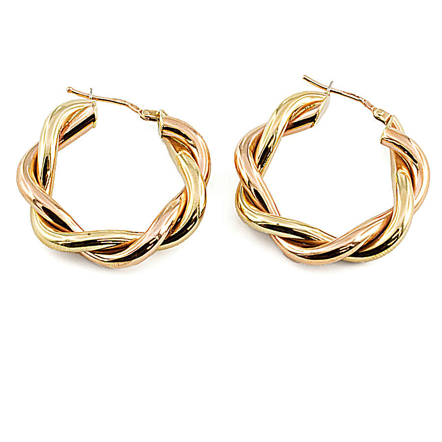 999 Pure Real 24K Yellow Gold Earrings Hoop 5G Lucky Circle Earrings  0.7-0.8g | eBay