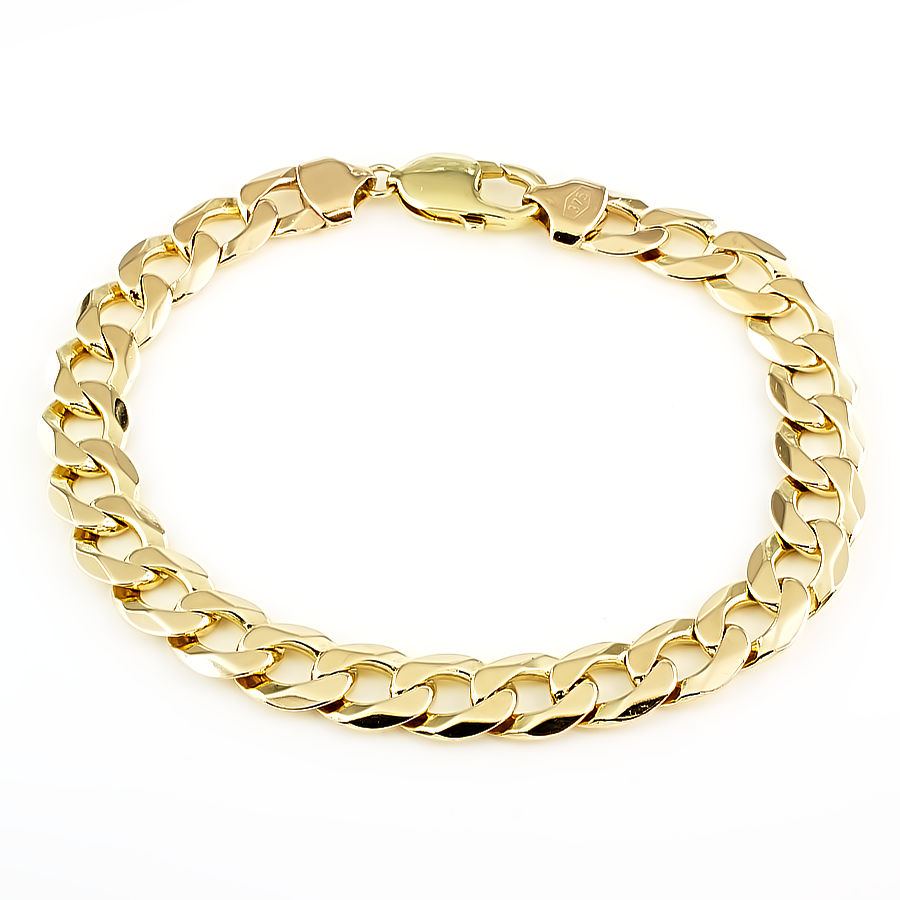 Little Gigi Lapis bracelet, Rectangle plaque, Yellow Gold, 5.9